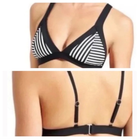 NWOT Athleta Montauk Stripe Bikini
Top Black White - Picture 4 of 6